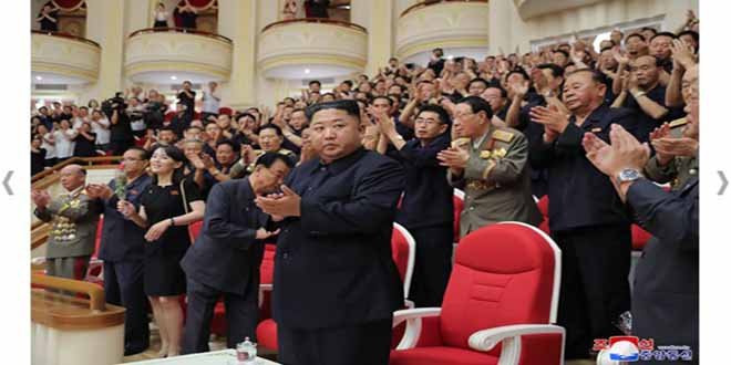 KIM JONG UN à un spectacle donné par l’Orchestre Symphonique National -