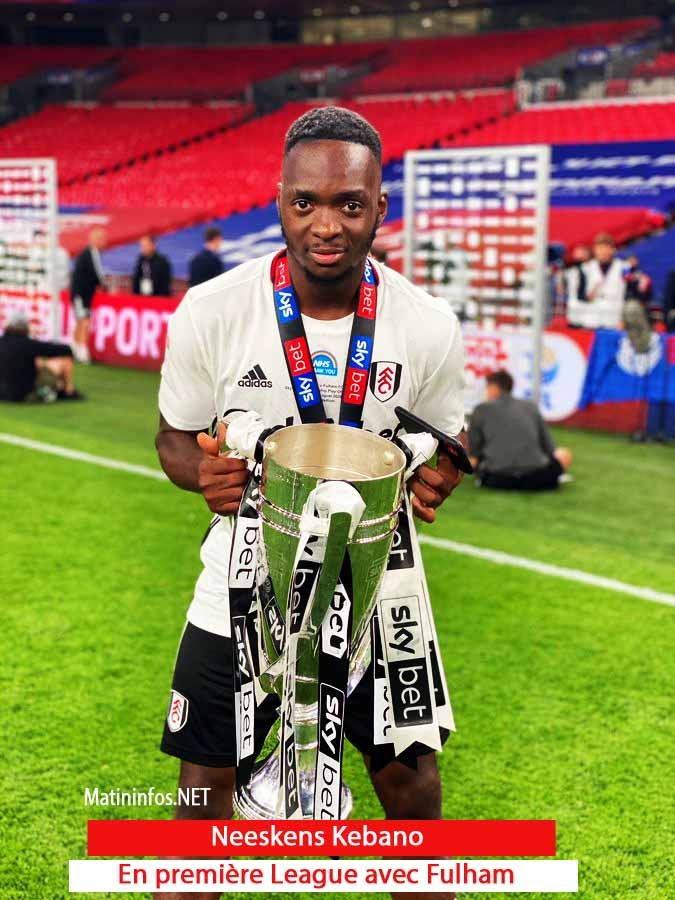 L'international congolais Neeskens Kebano et Fulham retrouvent la Premier League après une année seulement grâce à leur victoire de 2-1 devant Brentford.