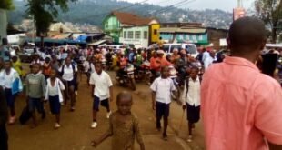 Les élèves de Bukavu dans la rue