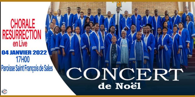 La Chorale Résurrection livre un concert de Noël, ce mardi 04 janvier 2022 à 17h
